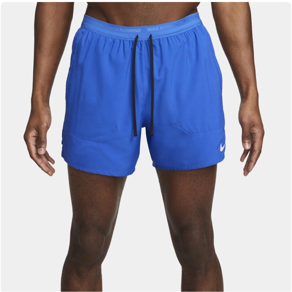 NIKEMen's Dri-FIT 5" Brief-Lined Running Shorts Size Small BLUE Hardly worn